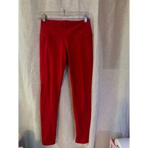 Victoria Secret Red Leggings with Criss‎ Cross Detail Athletic Yoga Pants